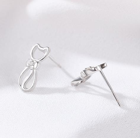 Anting-anting Wanita Bersalut Perak 925 Sterling yang Elegan Dan Cantik