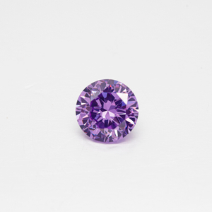 DEF Color VVS Round Cut Purple Moissanite Lab Batu Permata Longgar Berlian Tumbuh