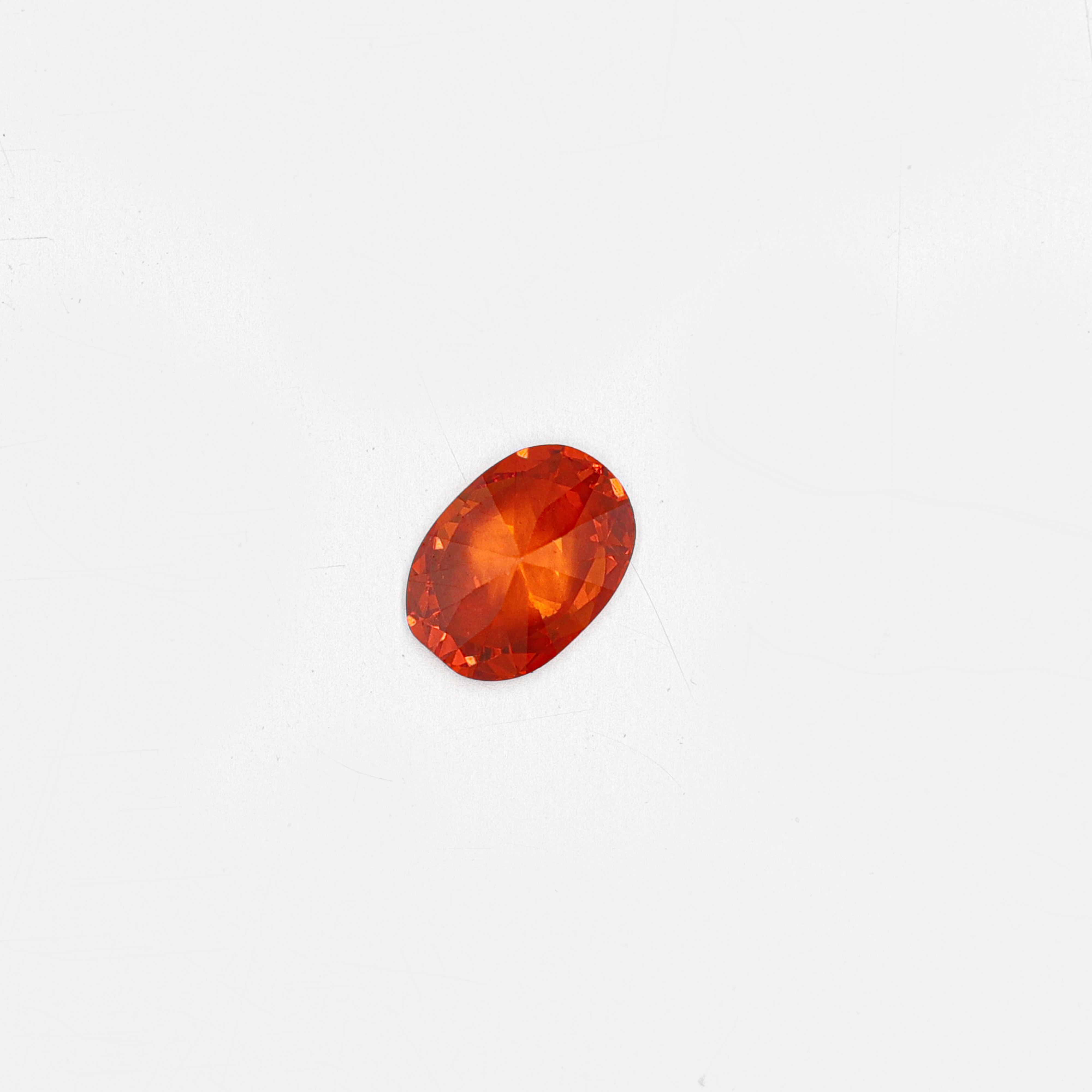 Orange Oval Cut Kilang Boleh Disesuaikan Harga Borong Cubic Zirconia