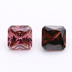 Kilang Borong 3A Carmine Cushion Berbentuk Cubic Zirconia