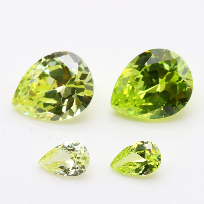 Berkualiti Tinggi 3A Olive Pear Berbentuk VVS Cubic Zirconia