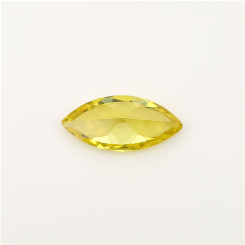 5A Custom Yellow Manufacturer Borong Marquis Cubic Zirconia untuk Barang Kemas