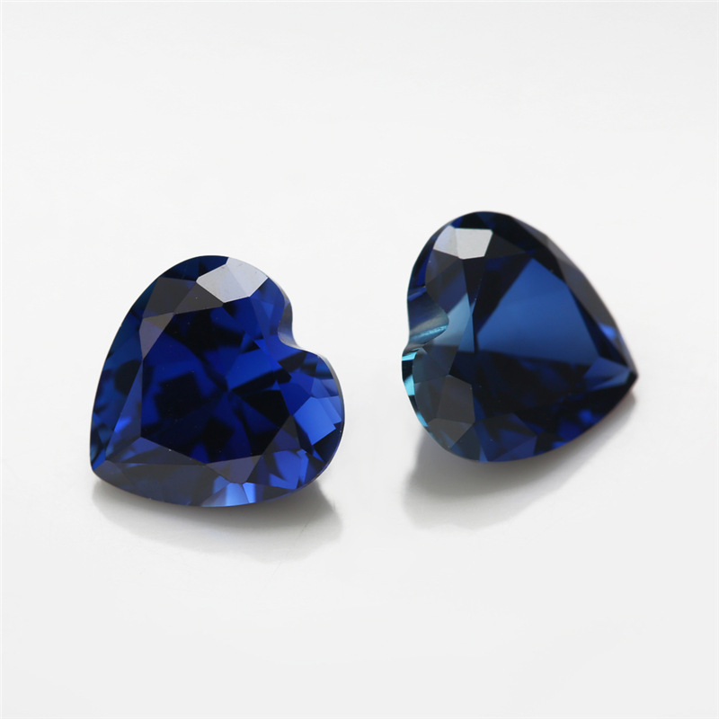 VVS Heart Shaped Sapphire 3EX Kilang Borong Korundum Biru