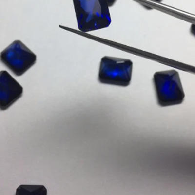  Batu Permata Blue Sapphire 3ex Radiant Cut dengan Kualiti Tinggi