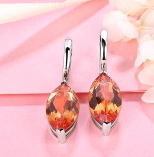 Anting-anting Wanita Klip Perak 925 Anting-anting Marquis Fesyen Barang Kemas Indah