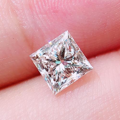 5.5mm Princess Cut VVS 3EX Harga Borong Kilang Moissanite