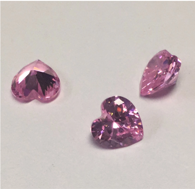 5.5mm Pink VVS Heart Cut Moissanite Berkualiti Tinggi Harga Kilang Moissanite Sintetik