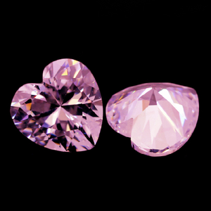 2.5mm Pink VVS Heart Cut Moissanite Berkualiti Tinggi Harga Kilang Moissanite Sintetik