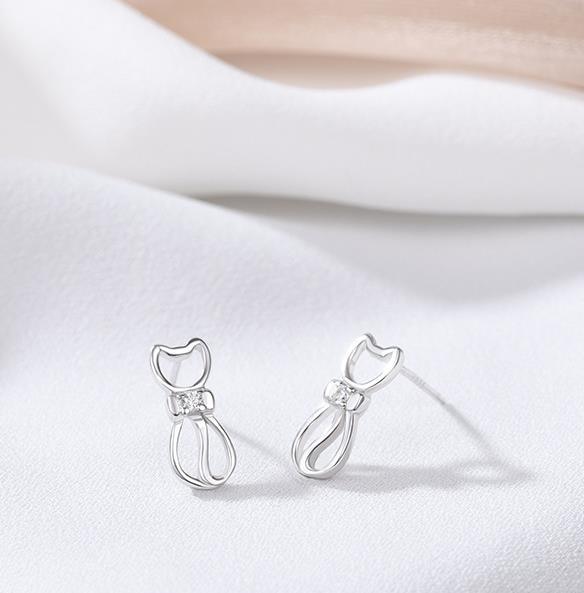 Anting-anting Wanita Bersalut Perak 925 Sterling yang Elegan Dan Cantik