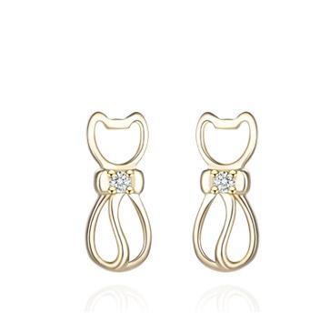 Anting-anting Wanita Bersalut Perak 925 Sterling yang Elegan Dan Cantik