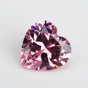 Kualiti Tinggi Medium Light Pink Heart Cut Loose Moissanite Harga Per Karat