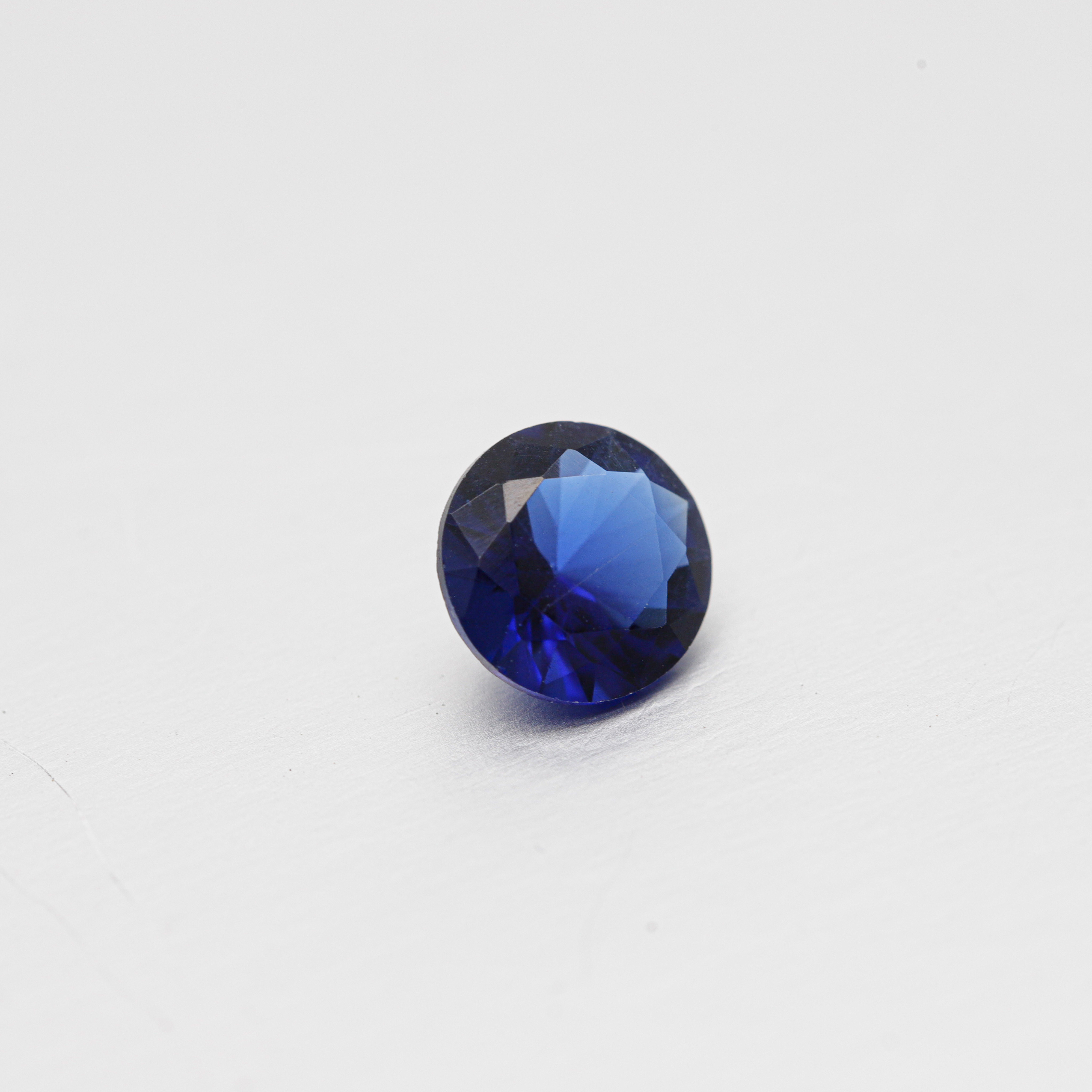 Berkualiti Tinggi DEF Round Brilliant Cut Blue Moissanite untuk Pembuatan Barang Kemas