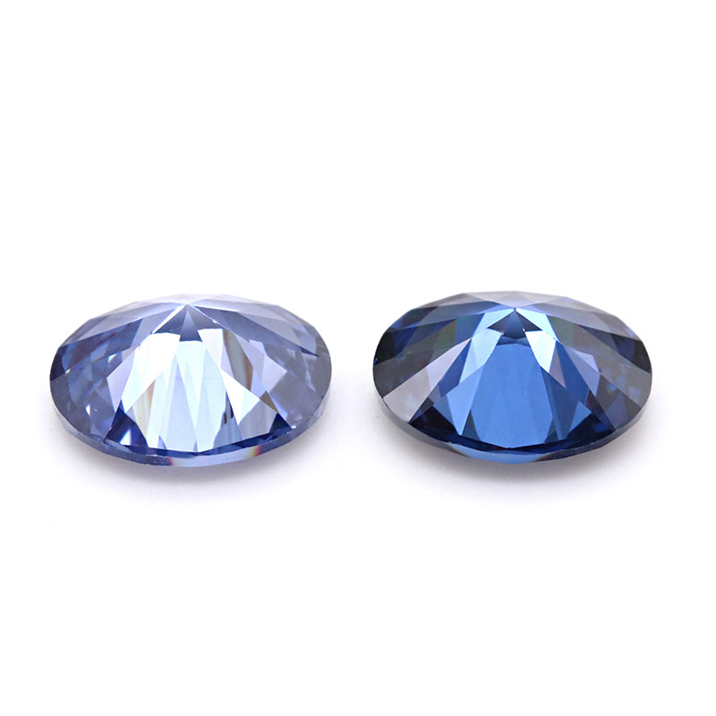 VVS Biru ungu 5A Bujur 3EX Cubic Zirconia