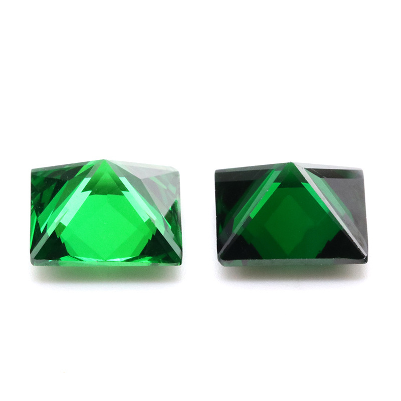 Kilang Borong 3EX Green VVS Princess Cubic Zirconia