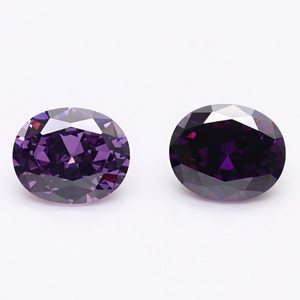 Dark Purplr 5A Zirkon Berkualiti Tinggi VVS Cubic Zirconia