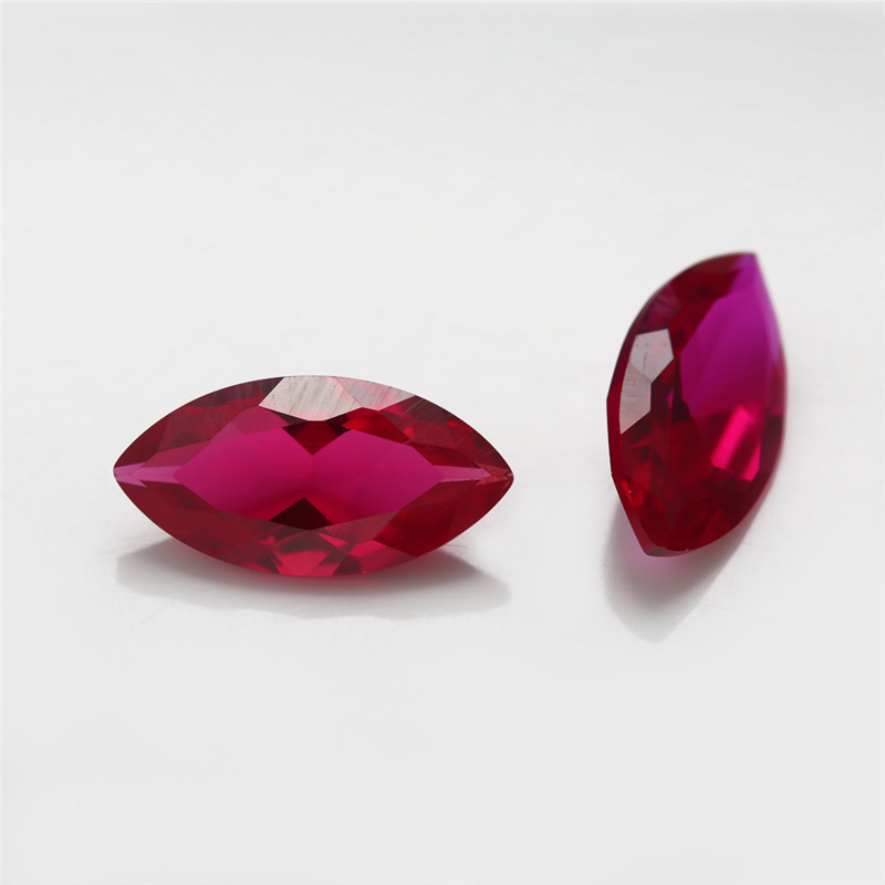 5# Marquis Red Corundum High Quality Borong Ruby untuk Barang Kemas