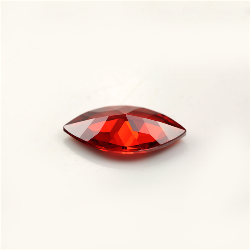 5A Custom Oxblood Red Pengilang Borong Marquis Cubic Zirconia untuk Barang Kemas