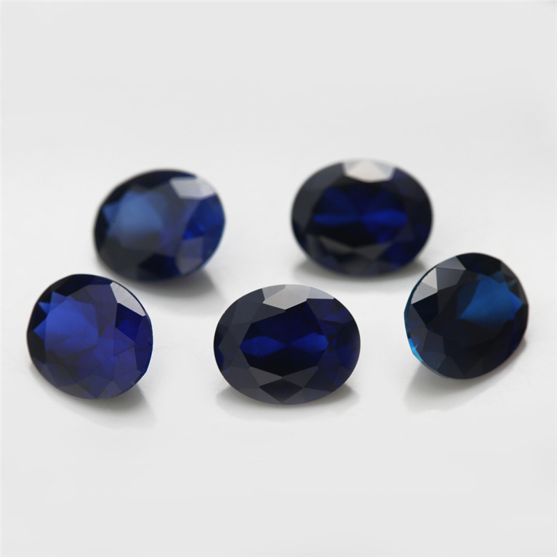 VVS Oval Cut Sapphire 3EX Kilang Borong Korundum Biru