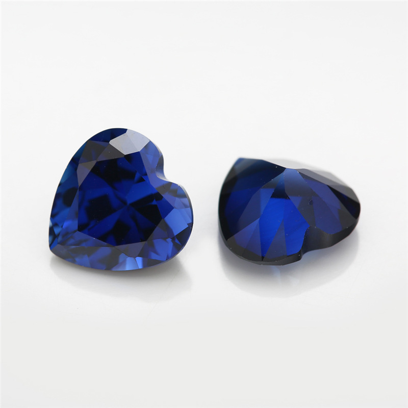 VVS Heart Shaped Sapphire 3EX Kilang Borong Korundum Biru