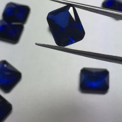  Batu Permata Blue Sapphire 3ex Radiant Cut dengan Kualiti Tinggi