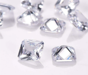 5.0mm Princess Cut VVS 3EX Harga Borong Kilang Moissanite