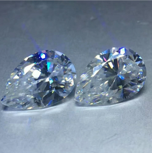 3*5mm Pear Cut Kilang VVS Harga Borong 3EX High Quality D Color Moissanite Synthetic Moissanite