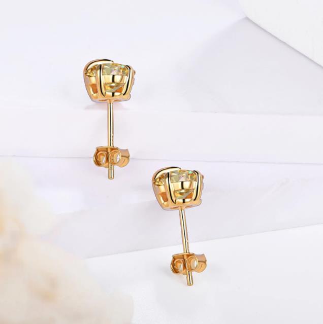 Rekaan Niche Unik 925 Sterling Silver Gold Plating Fesyen Anting-Anting Wanita