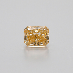 Kualiti Cemerlang Radiant Cut Champagne VVS Morsonite Synthetic Moissanite 