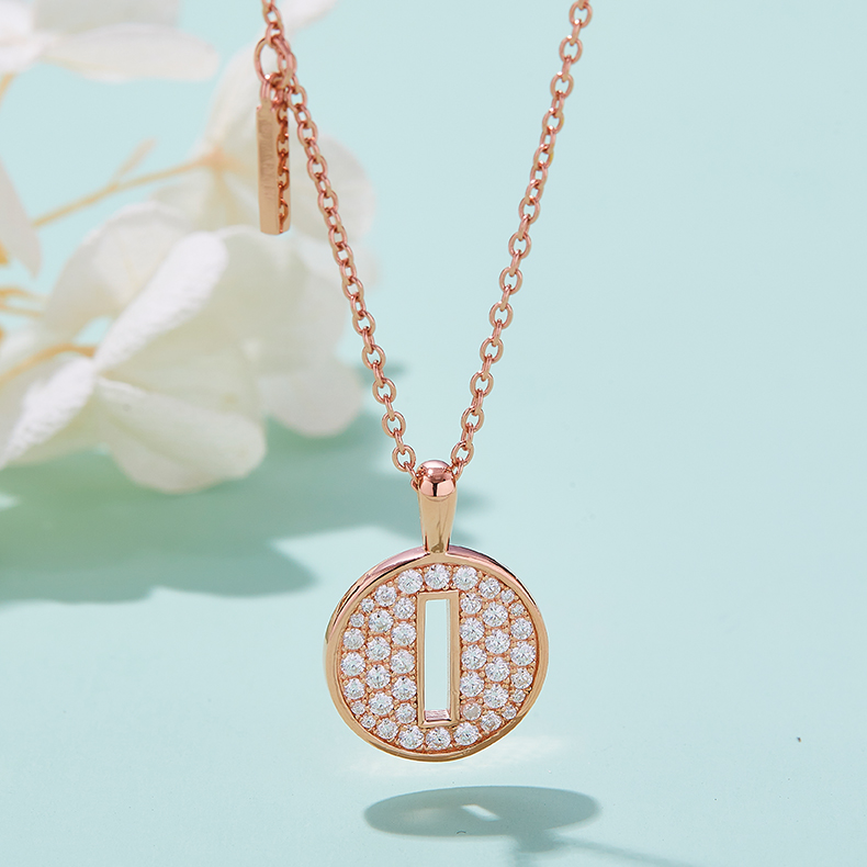 Siri abjad I Lovely Rose Gold Kalung