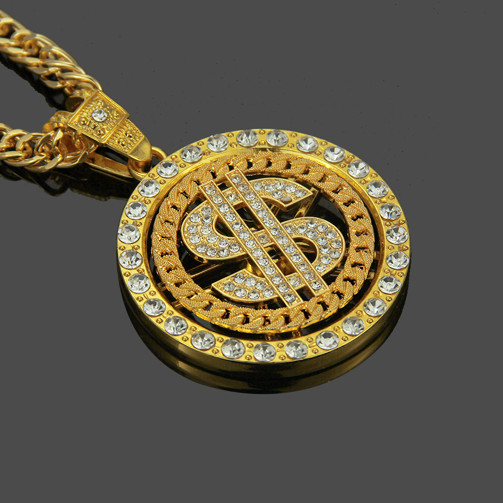 Loket Kalung Dolar Berputar Hip Hop