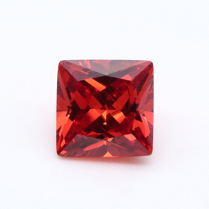 Kilang Borong 3EX Red VVS Princess Cubic Zirconia