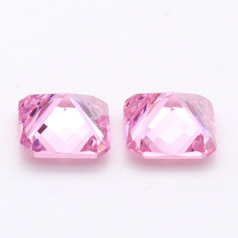 3A Hot Selling VVS Pink Cushion Cubic Zirconia