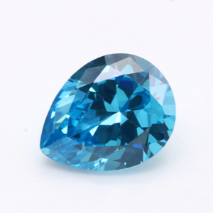 Hot 3A Blue Pear Berbentuk VVS Cubic Zirconia