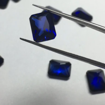  Batu Permata Blue Sapphire 3ex Radiant Cut dengan Kualiti Tinggi