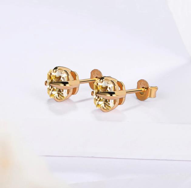 Rekaan Niche Unik 925 Sterling Silver Gold Plating Fesyen Anting-Anting Wanita