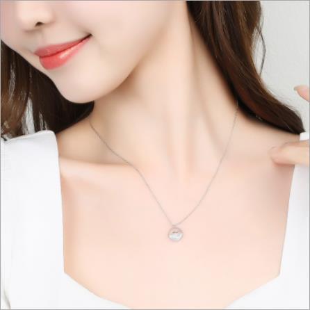 Kalung Ombak Wanita Kalung Perak Sterling Fesyen Korea