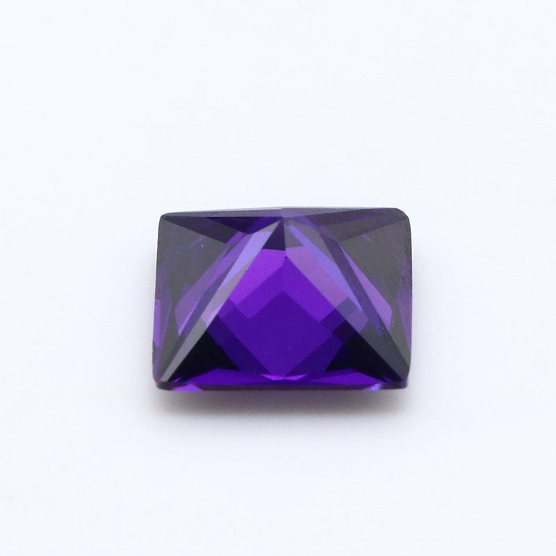 Kilang Borong 3EX Purple VVS Princess Cubic Zirconia