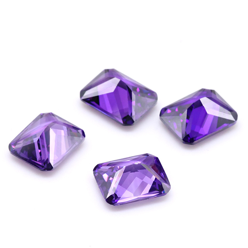 Mysterious Dark Purple 3A VVS Brilliant Cubic Zirconia untuk Pembuatan Barang Kemas