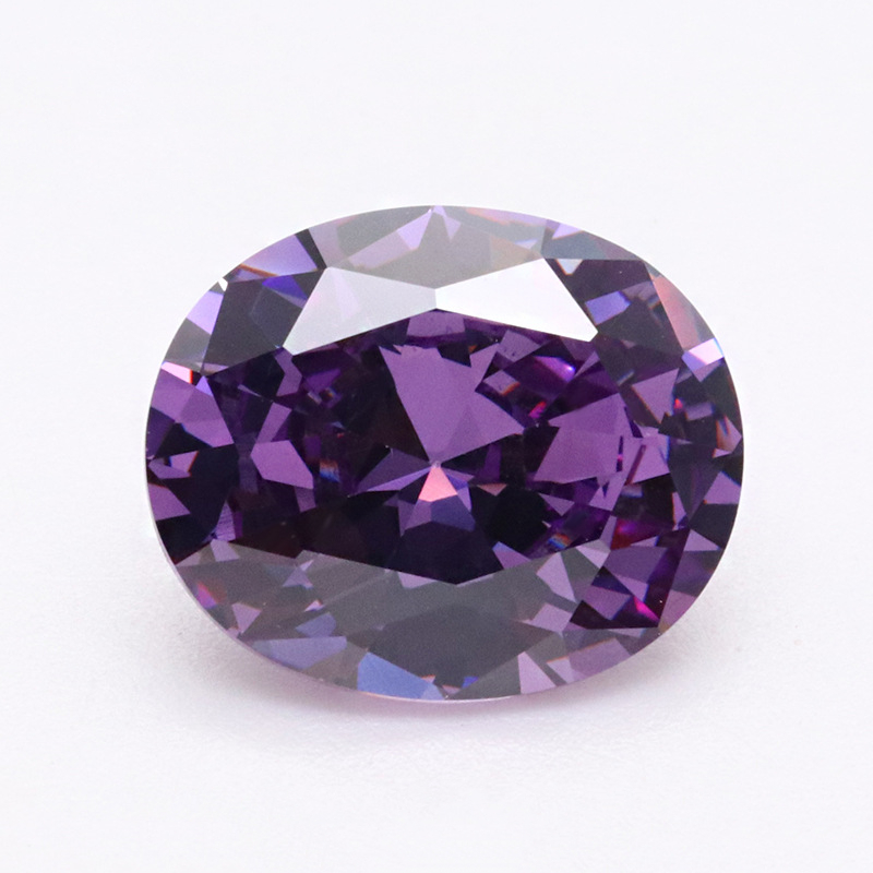 Dark Purplr 5A Zirkon Berkualiti Tinggi VVS Cubic Zirconia