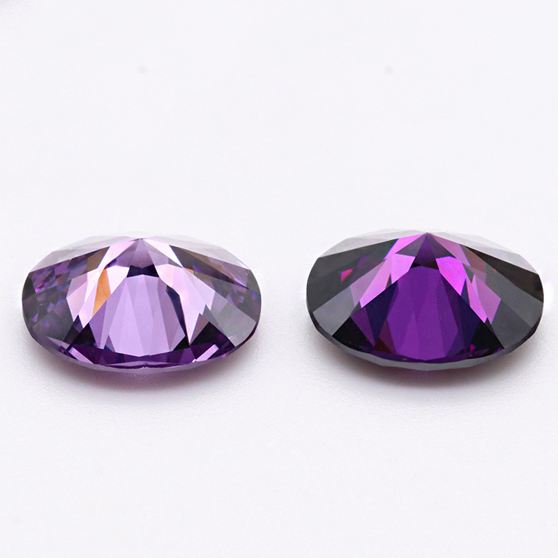 Dark Purplr 5A Zirkon Berkualiti Tinggi VVS Cubic Zirconia