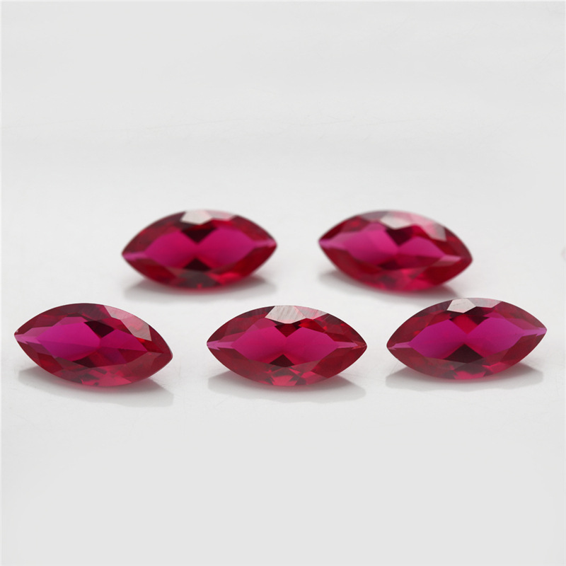 5# Marquis Red Corundum High Quality Borong Ruby untuk Barang Kemas