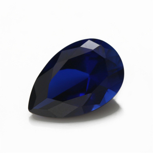 VVS Pear Cut Sapphire 3EX Kilang Borong Korundum Biru