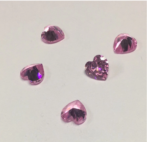 5.5mm Pink VVS Heart Cut Moissanite Berkualiti Tinggi Harga Kilang Moissanite Sintetik