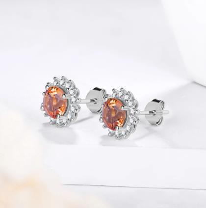 Anting-anting Wanita Bersalut Emas Perak 925 Sterling Little Sun