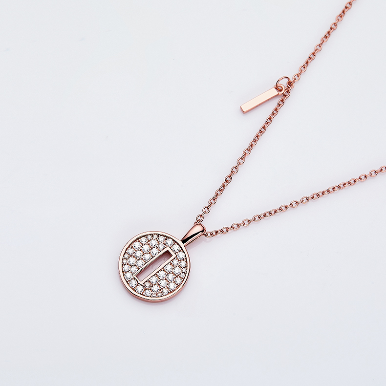 Siri abjad I Lovely Rose Gold Kalung