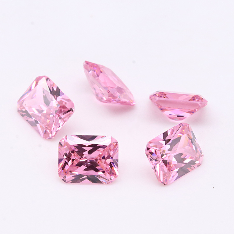 Comel Pink 3A Cubic Zirconia untuk Barang Kemas Kristal