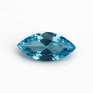 5A Pembuat Biru Tersuai Pemborong Marquis Cubic Zirconia untuk Barang Kemas