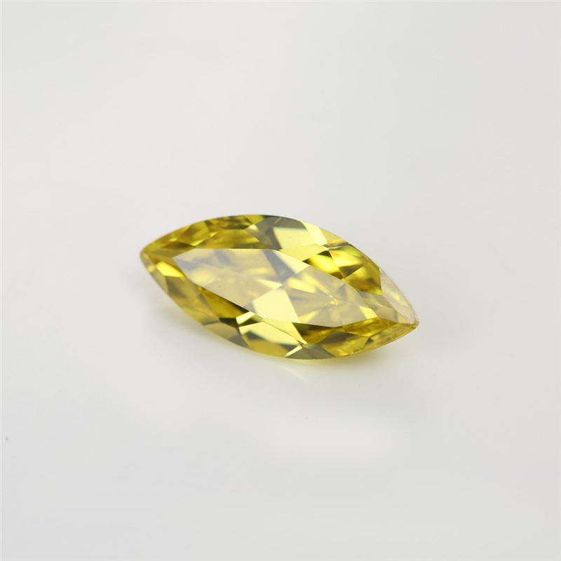 5A Custom Yellow Manufacturer Borong Marquis Cubic Zirconia untuk Barang Kemas